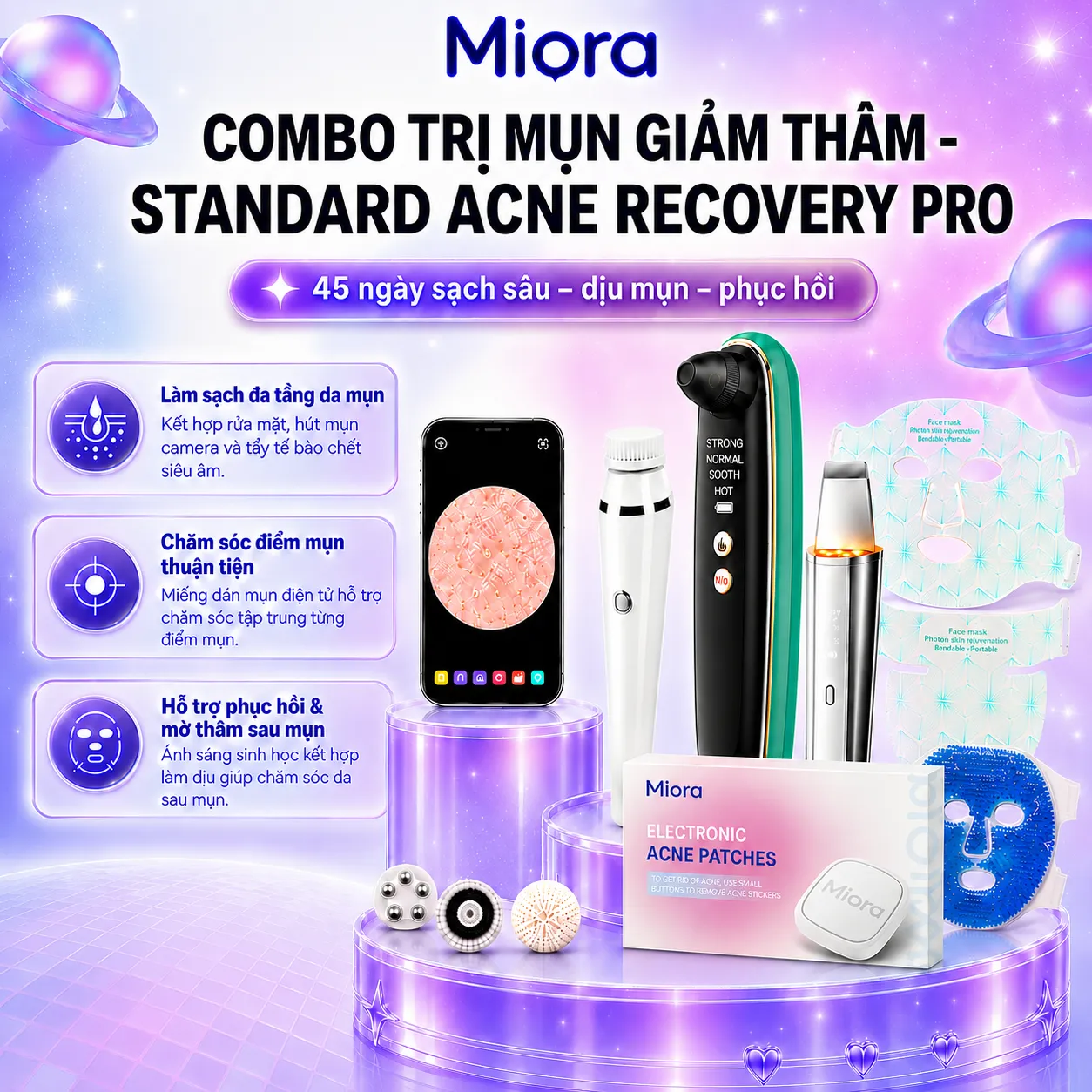 Combo Trị Mụn Giảm Thâm CB3