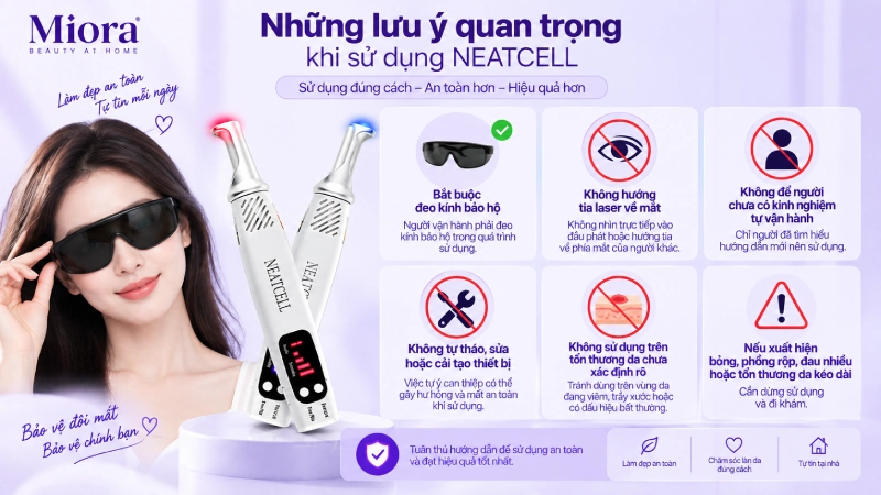 Bút laser picosecond NEATCELL: Điều chỉnh năng lượng và tần số riêng, có phiên bản đèn đỏ và đèn xanh