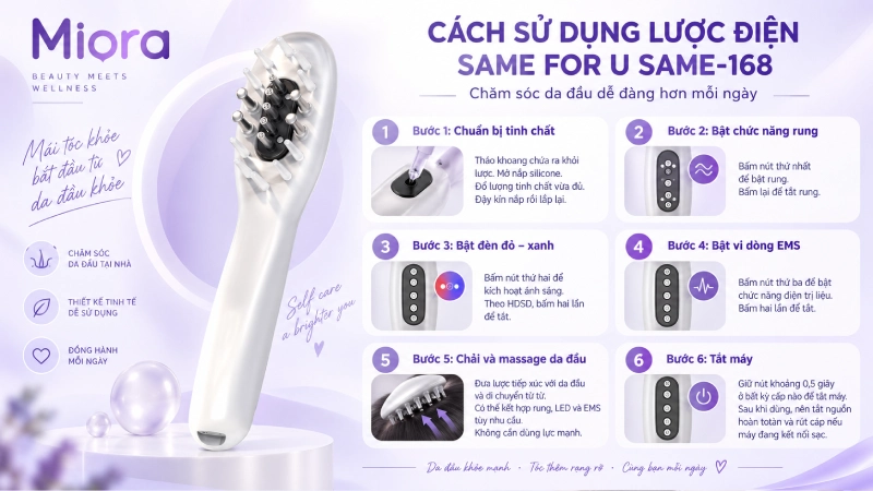 Lược mọc tóc SAME FOR U same-168