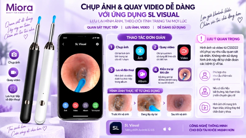 Cây lấy ráy tai camera SL0011