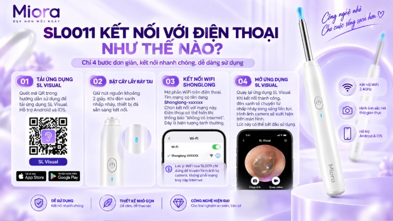 Cây lấy ráy tai camera SL0011