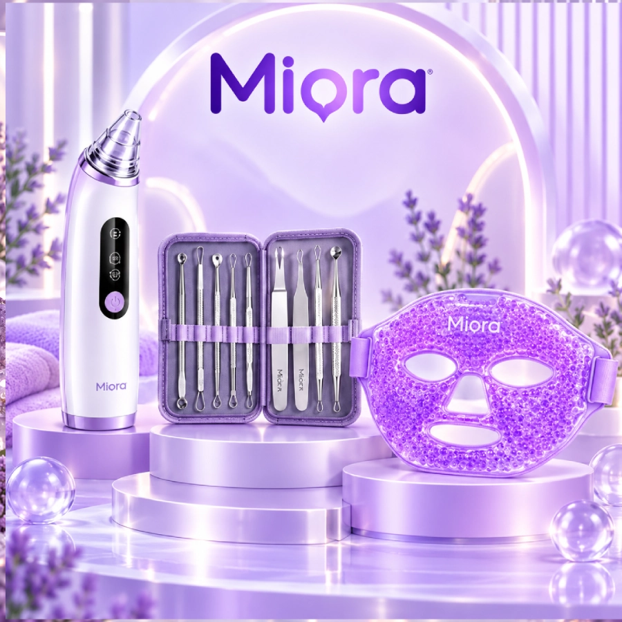 Combo trị mụn, làm sạch mụn đầu đen MIORA CB1