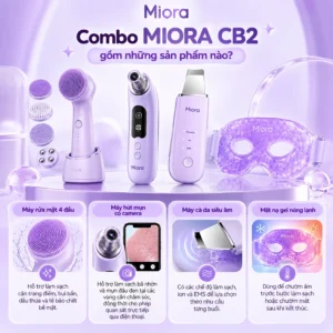Combo làm sạch sâu lỗ chân lông MIORA Combo 2