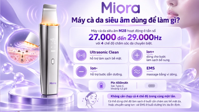 Combo chăm sóc da mụn MIORA CB3