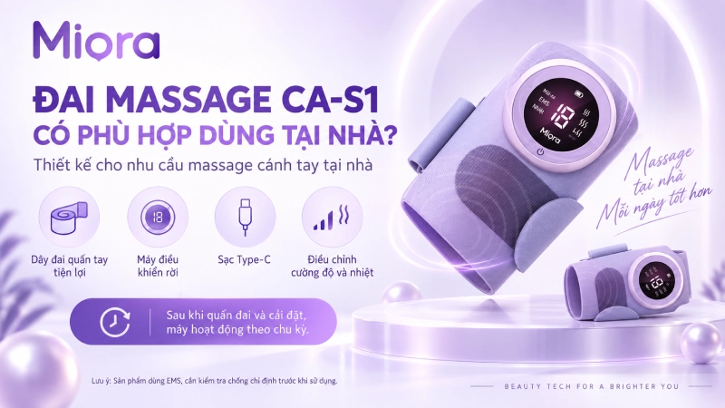 Đai massage tay/bắp tay xung điện EMS CA-S1