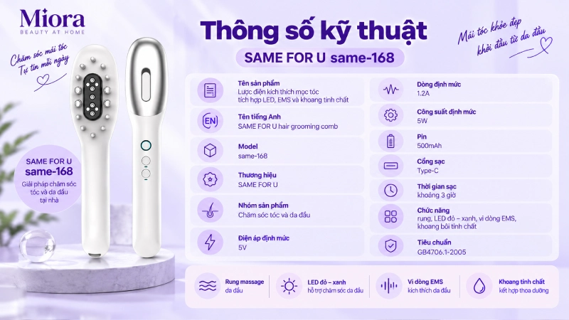 Lược mọc tóc SAME FOR U same-168