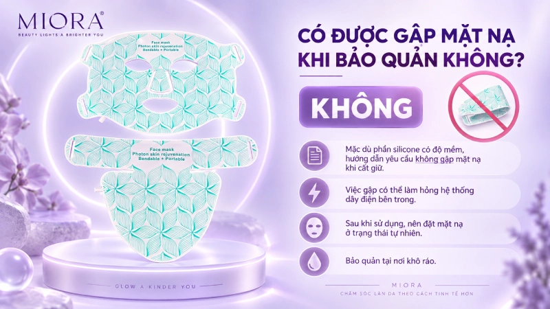 Mặt nạ Led ánh sáng trẻ hóa da kèm phần cổ