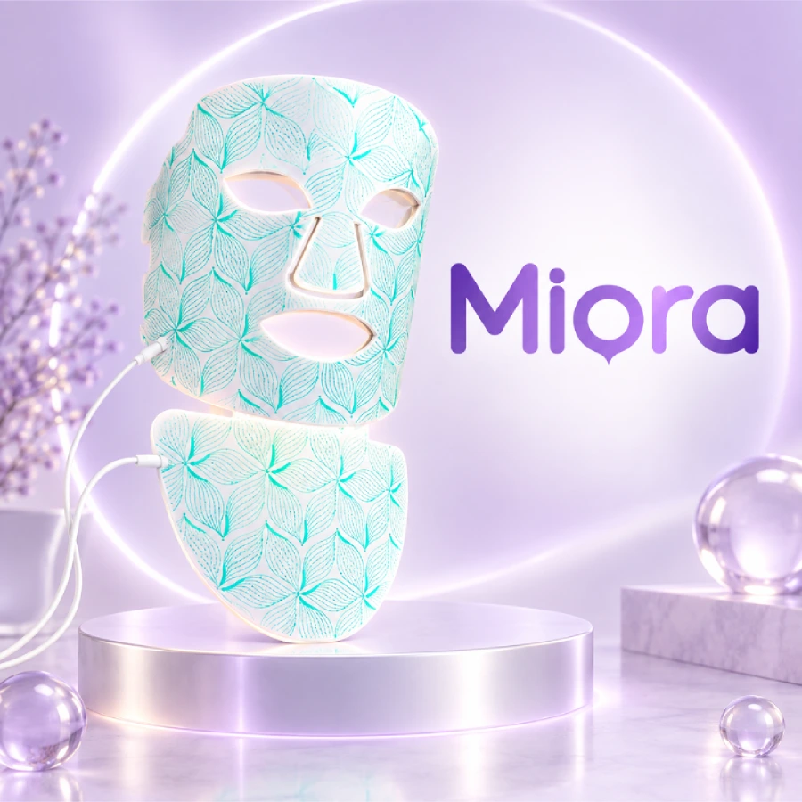 Mặt nạ Led ánh sáng trẻ hóa da kèm phần cổ
