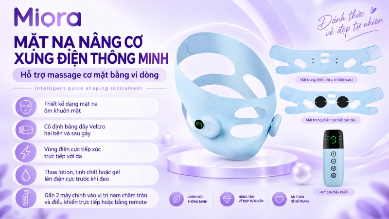 Mặt nạ nâng cơ xung điện thông minh