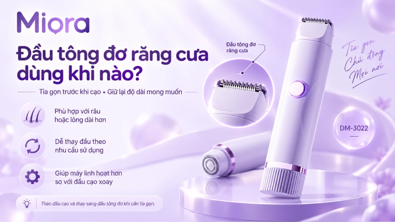 Máy cạo râu điện 2 đầu DM-3022