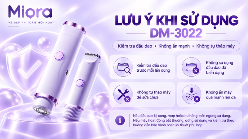 Máy cạo râu điện 2 đầu DM-3022
