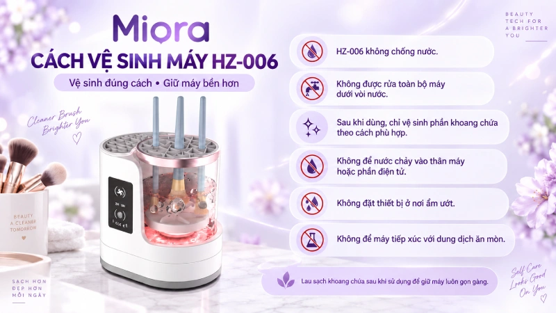 Máy rửa cọ trang điểm điện HZ-006