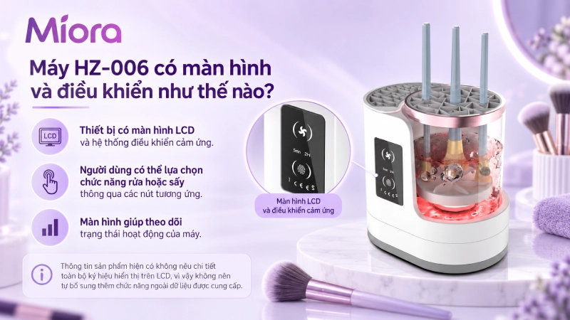 Máy rửa cọ trang điểm điện HZ-006