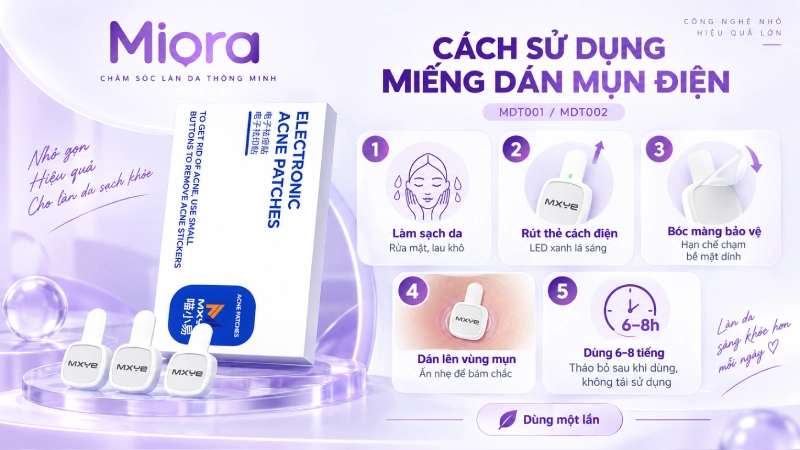 Miếng dán mụn điện MIORA MDT001 – MDT002