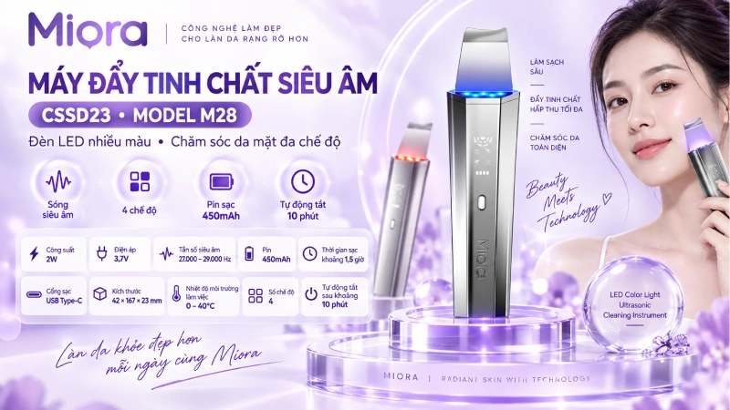 Máy đẩy tinh chất siêu âm M28