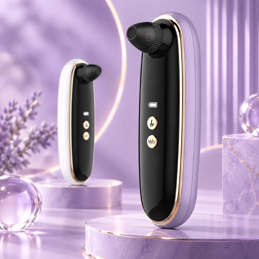 Visual blackhead suction apparatus: Máy hút mụn có camera soi da kết nối WiFi, quan sát trực tiếp trên điện thoại