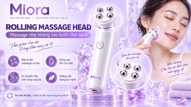 Máy rửa mặt SPA 4 đầu Facial SPA kit 