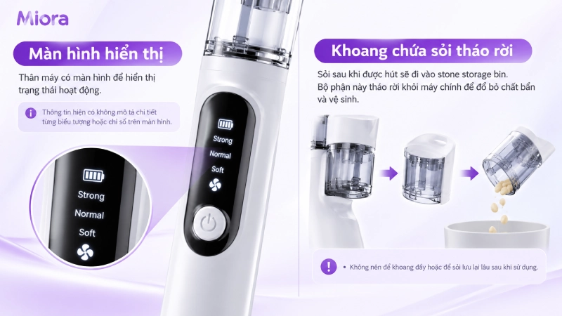 Máy hút sỏi amidan điện 968