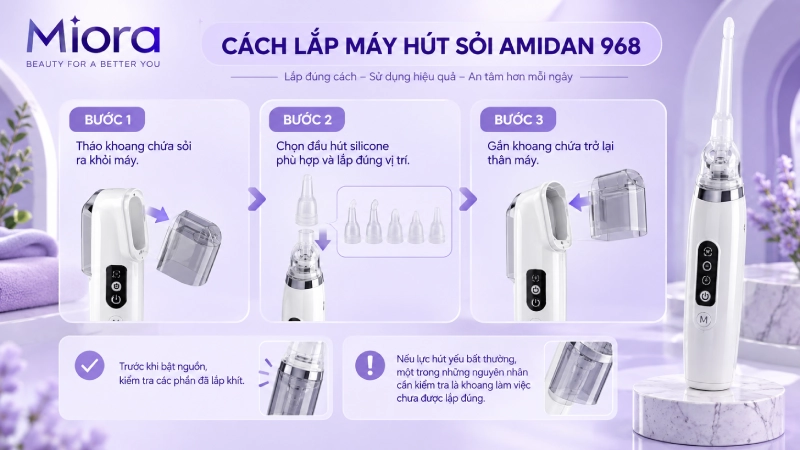 Máy hút sỏi amidan điện 968