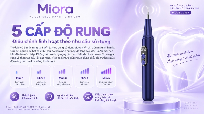 Máy lấy cao răng siêu âm có camera WiFi 2339