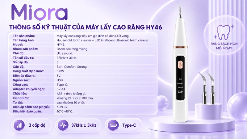Máy lấy cao răng siêu âm HY46
