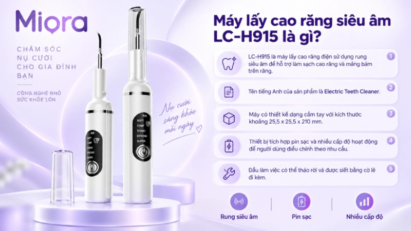 Máy lấy cao răng siêu âm LC-H915