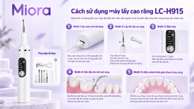 Máy lấy cao răng siêu âm LC-H915