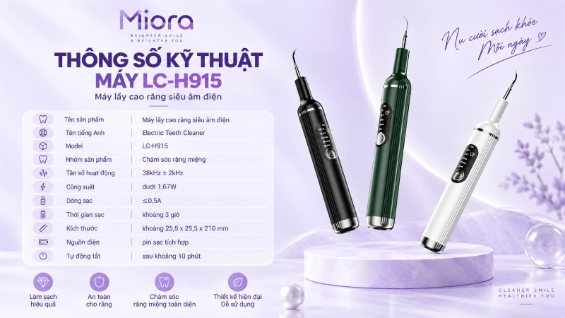 Máy lấy cao răng siêu âm LC-H915
