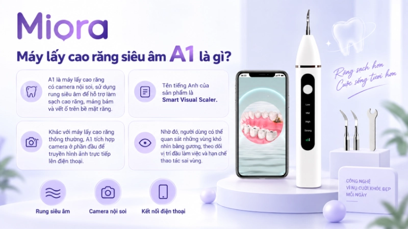 Máy lấy cao răng siêu âm có camera A1