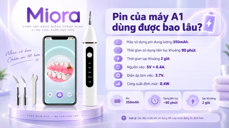 Máy lấy cao răng siêu âm có camera A1