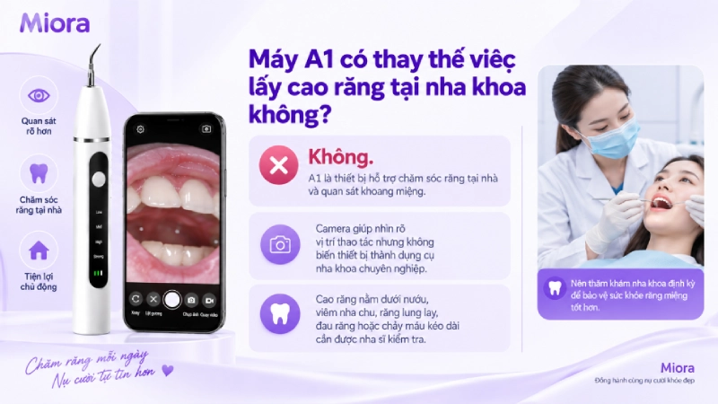 Máy lấy cao răng siêu âm có camera A1