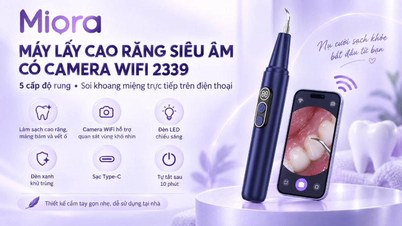Máy lấy cao răng siêu âm có camera WiFi 2339