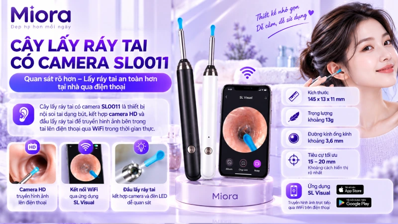 Cây lấy ráy tai camera SL0011