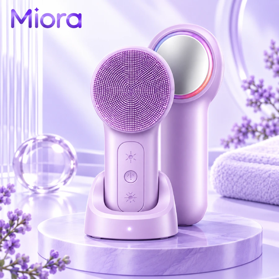 Máy rửa mặt nóng lạnh C11: Làm sạch, chườm nóng 42°C, chườm lạnh 16°C và quang trị liệu đỏ – xanh